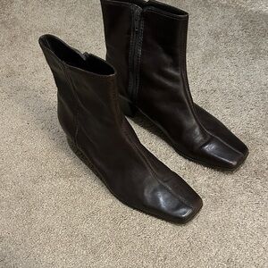 Nine West Dark Brown Ankle Boots